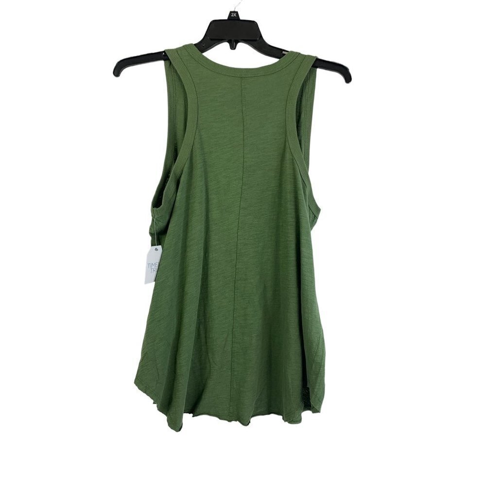 Time & Tru Women's Dark Green Tank Top - Picture 2 of 6
